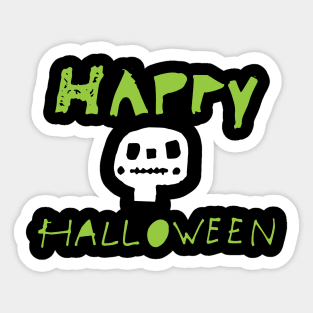 Happy Halloween cute skull Sticker